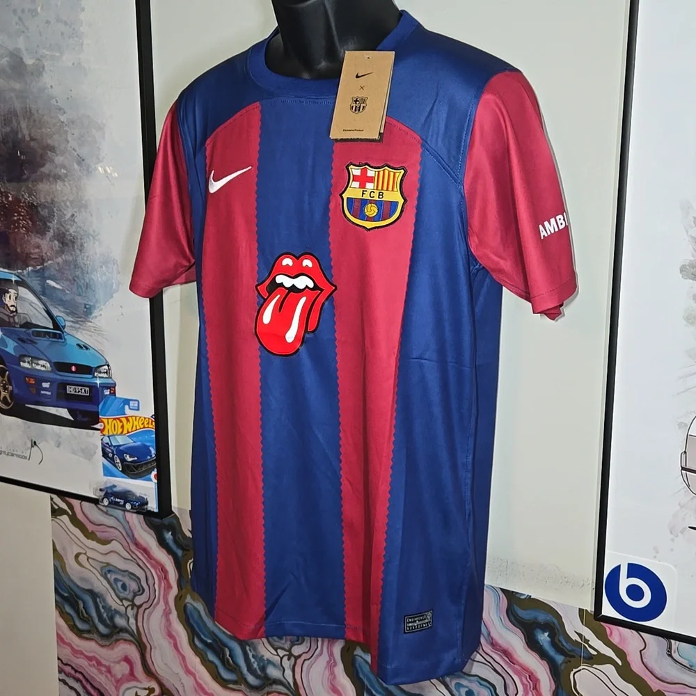 F.C. Barcelona X Rolling Stones 24/25 Home Kit Fan Jersey - Picture 2 of 9